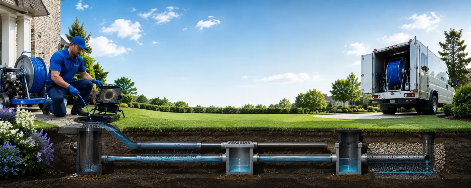 Outdoor drain cleaning information for Belford, NJ